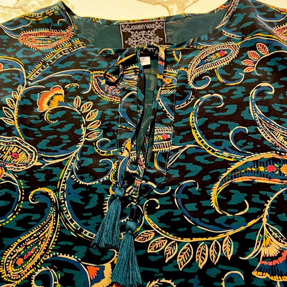 Johnny Was Marzanna Silk Dress - Picture 6 of 12